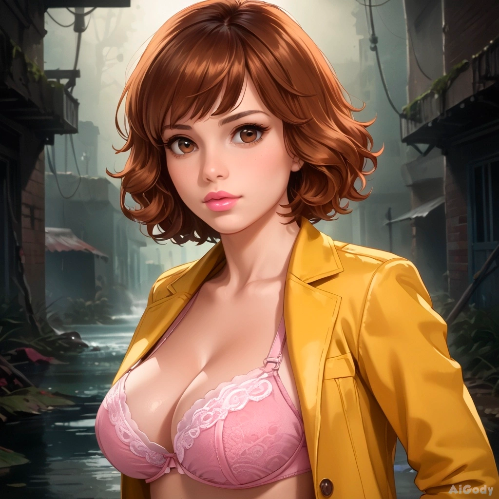 April shows off her new bra